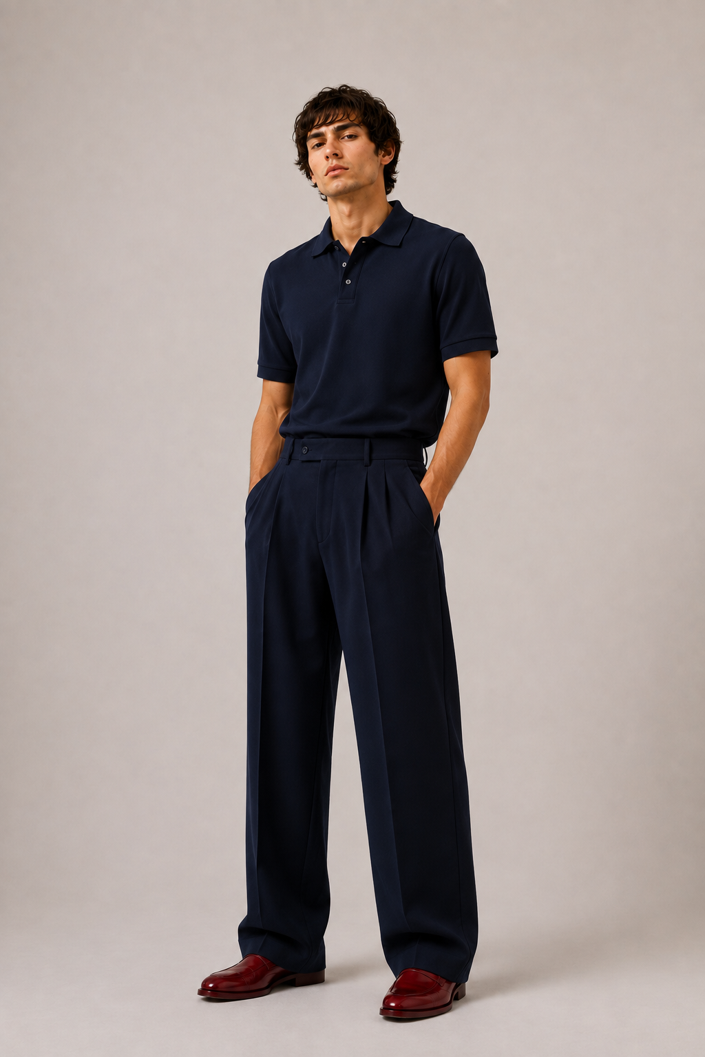 Navy Polo Co-Ord Set