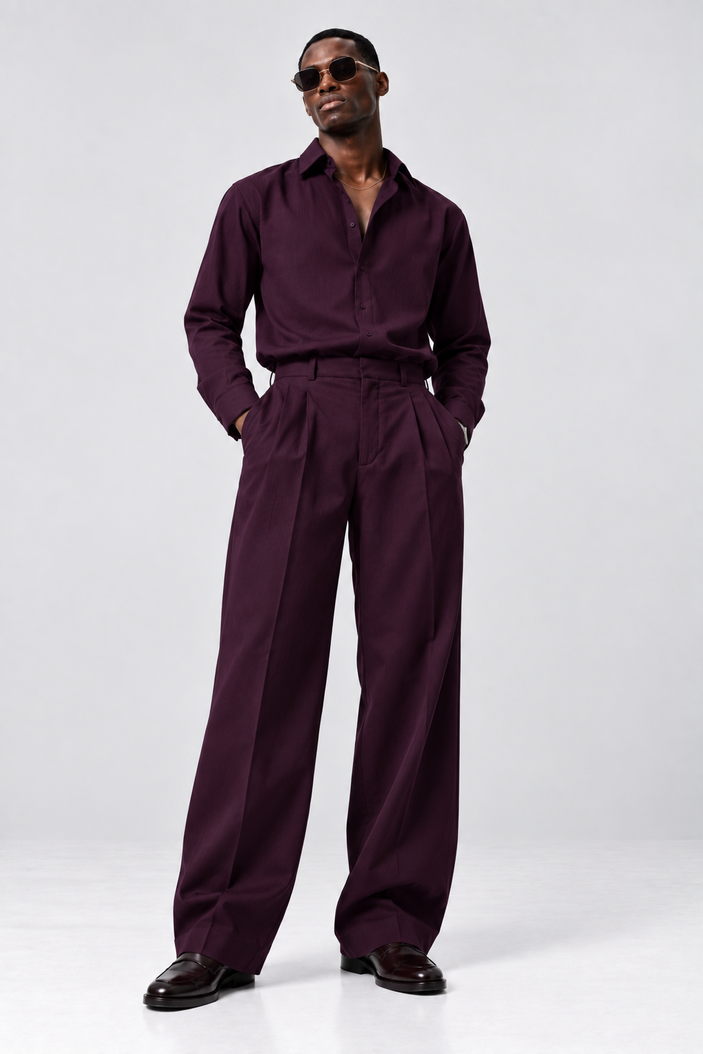 Wine Plum Co-Ord Set