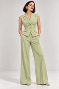 Pistachio Tailored Waistcoat Set