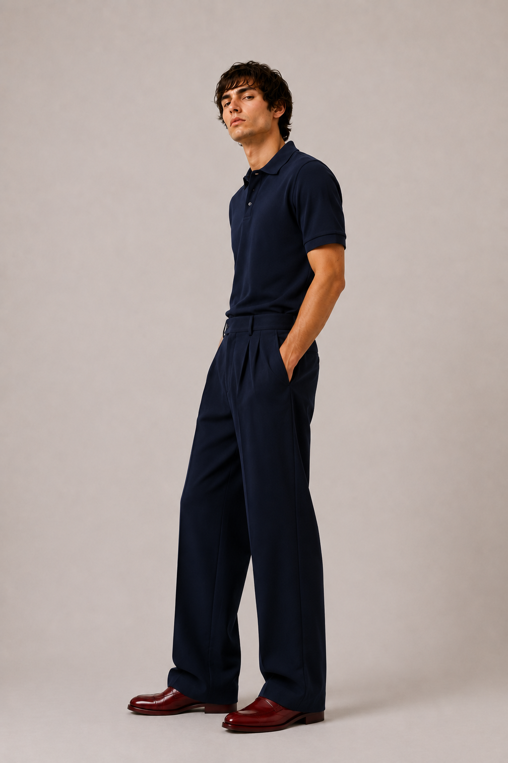 Navy Polo Co-Ord Set