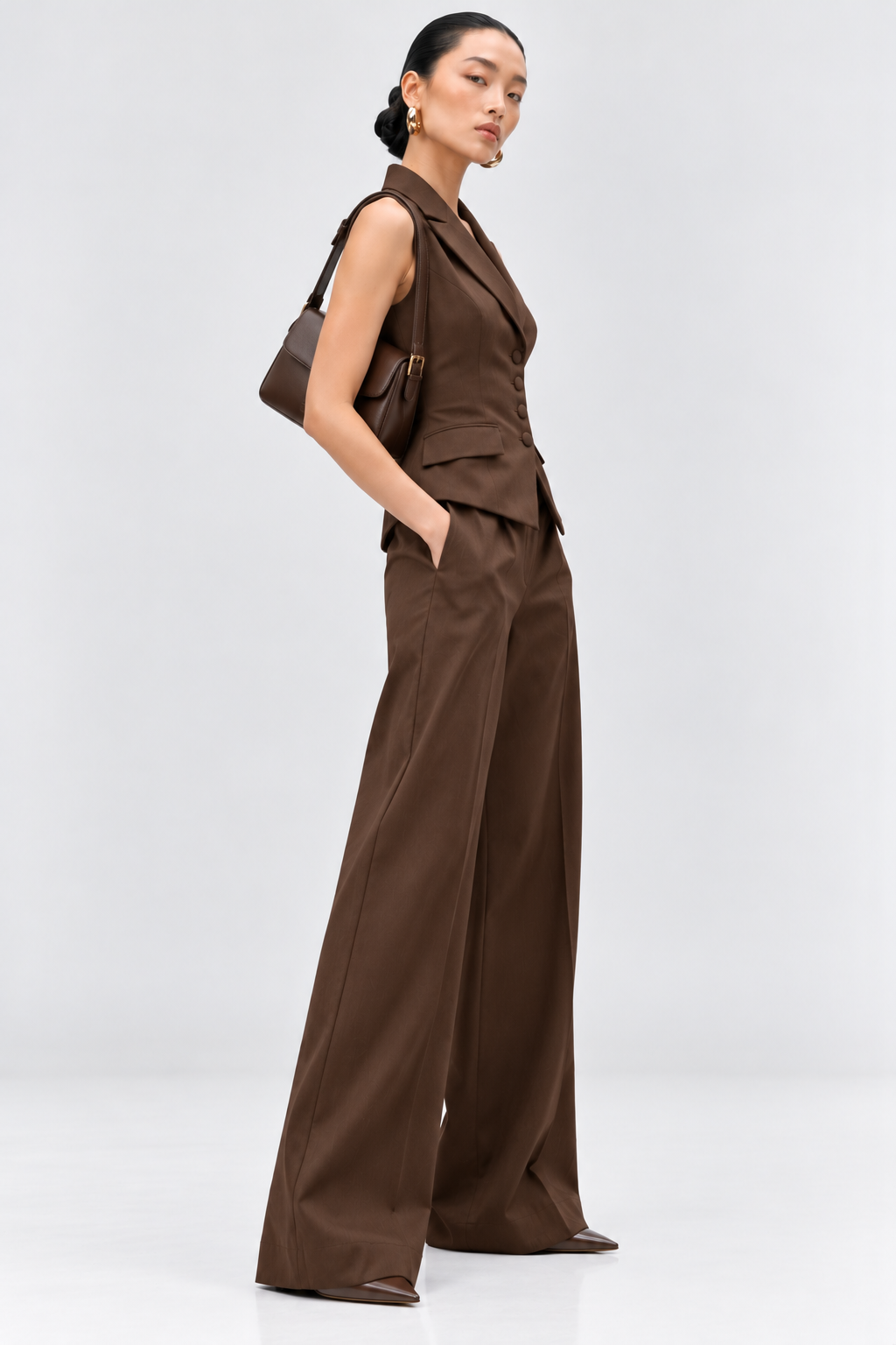 Tobacco Tailored Waistcoat Set