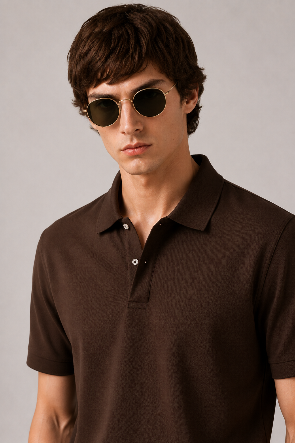 Brown Polo Co-Ord Set