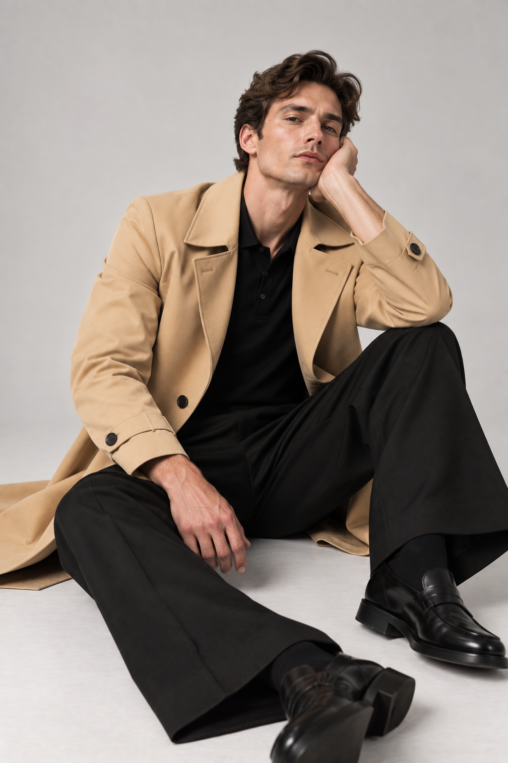 Sandstone Trench Coat